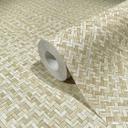 grafisk tapet, non-woven tapet Flora beige