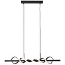 Pendelleuchte Alexander, schwarz, 150 x 95,5 cm, Pendellampe