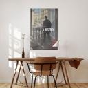 Glasbillede - Like a Boss - Inspireret af Caillebotte - Ung mand ved vinduet