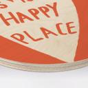 Cuadro de madera This is my happy place with heart - Fritsch - Redondo