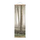 Póster de tela Carozzi - Bosque de cuento de hadas en la bruma matinal - Panorama