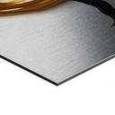 Billede med sølveffekt Træ med gylden 3D-krone - Mielu – print på aluminium (Alu-Dibond)