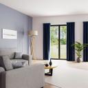 Homing Fertigschal mit verdeckten Schlaufen Galdin blau -  2,45 x 1,4 m