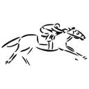 Sticker mural - Jockey