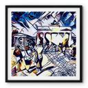 Póster Zamart - Kandinsky meets Berlín azul cielo - Cuadrado
