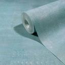 Papel pintado no tejido aspecto escayola, aspecto hormigón liso geométrico mate en azul