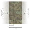 Fototapet palmer jungle udvidelig beige grøn 159x280 cm Ikke-vævet tapet  