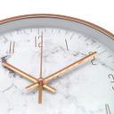 Wanduhr Kunststoff Rosé-Marmor-Optik Ø25 cm