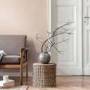 Enkelt tapet med hørstruktur beige - almindeligt tapet mat moderne