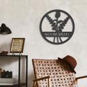 MDF - Decoración en madera - Flores en círculo - Bloom Wildly