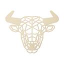 Arte en madera de álamo - Toro de origami