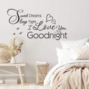 Wallsticker -  Sweet dreams, sleep tight...