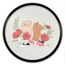 Plakat Girl Power Flowers Statement - rund