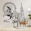 Fotomural Viena - Blanco y negro - Love your City
