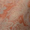 Barokt tapet vintage orange, grå - Mønster Ikke-vævet tapet med ornamenter