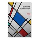 Billede med sølveffekt Retro Bauhaus-udstilling 1923 - Retrodrome – print på aluminium (Alu-Dibond)