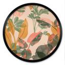 Plakat have med tropiske planter - Goed Blauw - Round