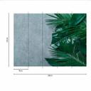 Nature PalmLeaves tapet i grågrøn - non-woven tapet Designwalls 2 - 2,55 x 3,5 m