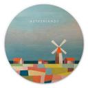 Cuadro de madera Viaje a los Países Bajos - Rivers - Redondo