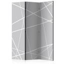 Screen room divider - Moderne edderkoppespind, 3-delt