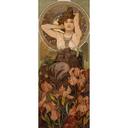 Alfons Mucha - Ametyst ophængeligt tapet