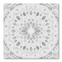 Plateau de table en verre - Motif marocain noir Carré