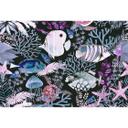 Livingwalls papier peint photo ARTist Underwater avec poissons et coraux bleus, roses, noirs