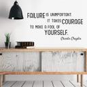 Wallsticker - Failure is unimportant...