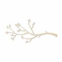 Decoración en madera rama con hojas | Decoración de pared natural - Álamo
