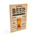 Cuadro de madera Cómo pedir una cerveza en todo el mundo