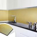 Revêtement pour cuisine - Alu-Dibond - Effet doré