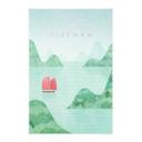 Póster de tela Bahía de Halong en viaje por Vietnam - Rivers
