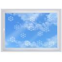 Effet Verre Dépoli : Petits Flocons de Neige