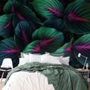 Papel pintado Plantas de la jungla de colores - Paksoylu