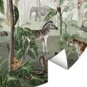 Fototapet - Rundt Kikki Belle - Jungle Search billede - vliesetapet/selvklæbende non-woven tapet