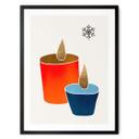 Póster Kubistika - Velas en invierno