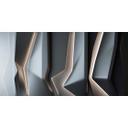 Futuristisk fototapet i metallisk look - non-woven tapet med 3D-effekt i antracit