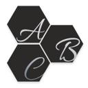 Hexagon bogstaver - Alu-dibond Sølveffekt, sort