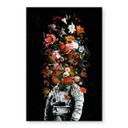Akrylbillede Astronaut med blomsterarrangement - Nicebleed