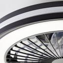 Deckenventilator mit LED-Licht Malea, schwarz, Deckenleuchte