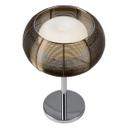Tischleuchte Maxime, braun, 39 x 26 cm, Glas Nachttischlampe, dimmbar