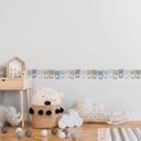 A.S. Création Lovely Kids Frise autocollante enfant - Bleu, Brun