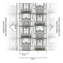 tapet bygninger hvid sort - non-woven tapet arkitektur Livingwalls - mat og glat