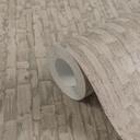 Struktureret tapet med 3D-effekt brun beige - Ikke-vævet tapet natur 