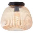 Deckenleuchte Junis, braun, 21,8 x 25 cm, Glas Deckenleuchte