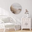 Tableau sur alu-Dibond rond 1X Studio -Plage de dunes