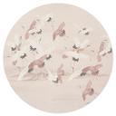 Vinilo decorativo Grullas sobre el lago - Bloomery Decor - Redondo