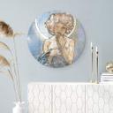 Tableau sur verre Mucha - Etoiles: La Lune