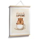 At sige plakat Capybara i kaffe - Capychino