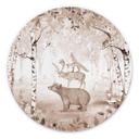 Tableau sur alu-Dibond rond Kikki Belle - Le Roi des Ours